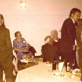 Bunny Catterrall (facing away); Gladys Clark; Lester Clark (side view); Minnie Douglas (nee' Clark); Peter Clark (side view)