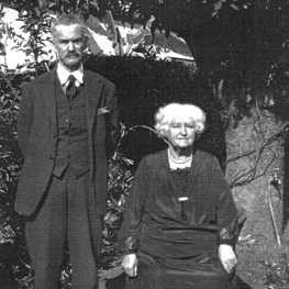 Later photograph of Robert and Amelia Clark